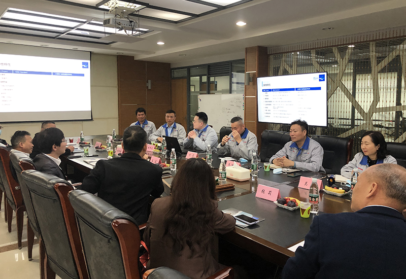 热烈欢迎兴发铝业、联塑集团来访参观指导_英特宝水性环保陶瓷漆涂料