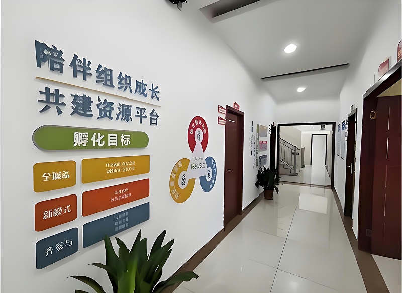 孵化中心涂料效果 长沙雨花区社会组织孵化中心涂料施工效果