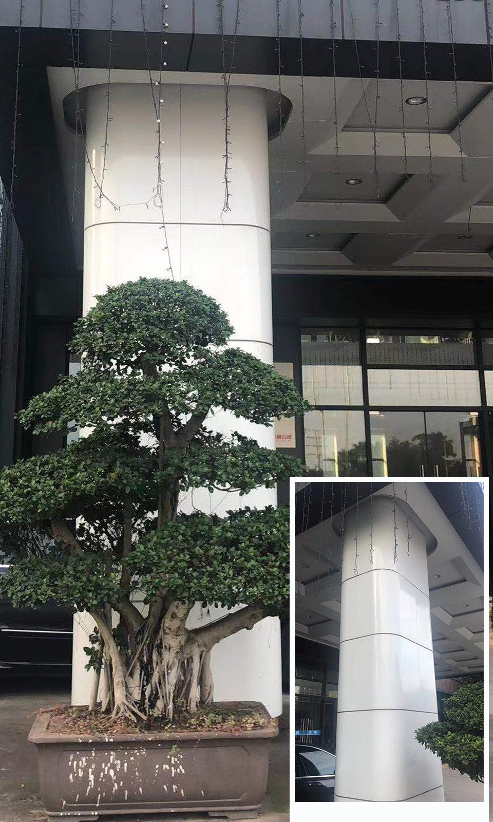 重庆津浦办公大楼外立柱项目涂料效果 重庆津浦办公大楼外立柱项目涂料施工效果展示